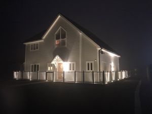 Entrance at night- click for photo gallery